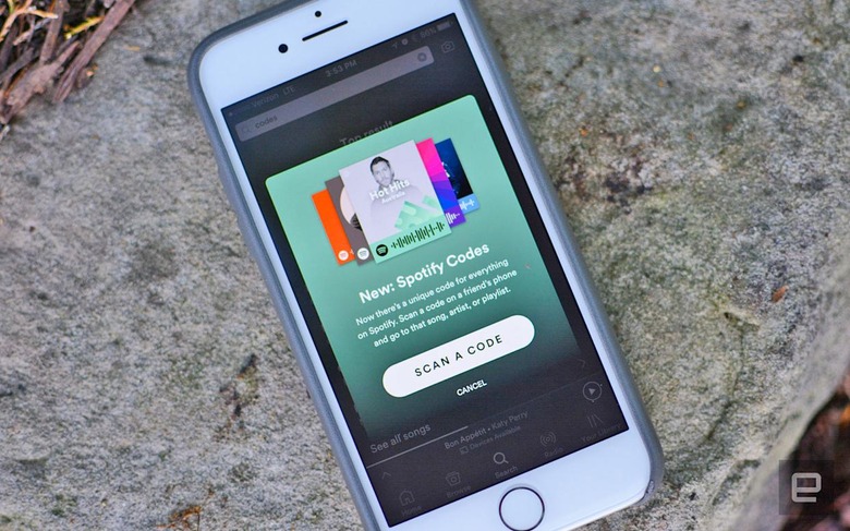 Scan Spotify Codes to play songs instantly (updated)