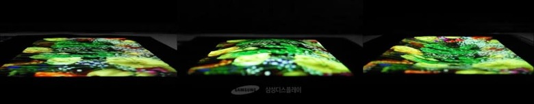Samsung 9.1-inch 'stretchable' OLED with pushing comparison