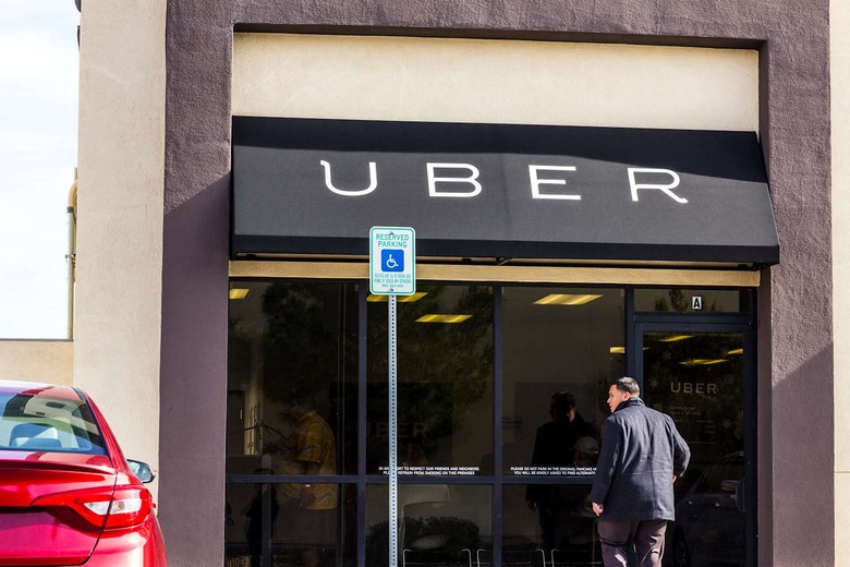 Las Vegas, US - December 13, 2016: Uber Greenlight Hub. Uber Drivers can get in-person support at a Greenlight Hub I