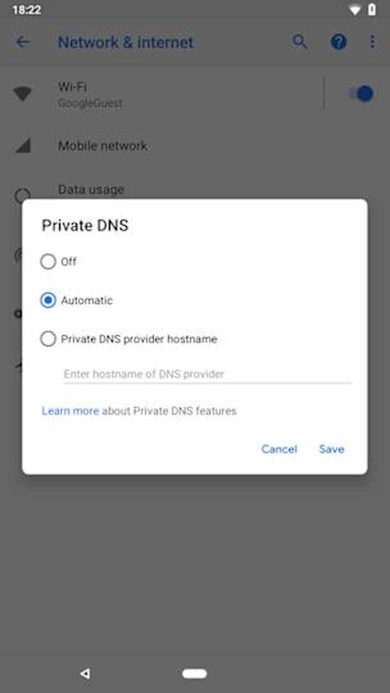 Android P navigation bar