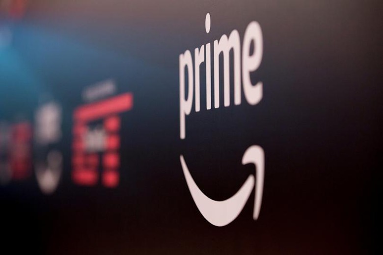 ESSEN, GERMANY - DECEMBER 07: The Amazon Prime Video logo stands at the entrance to the season 2 premiere of 'The Grand Tour' at Grugahalle on December 7, 2017 in Essen, Germany. (Photo by Ant Palmer/Getty Images)