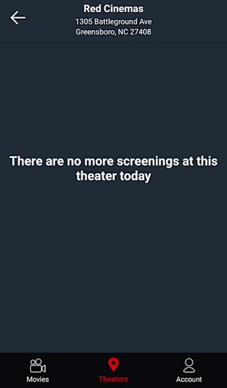 MoviePass outage on July 30th, 2018