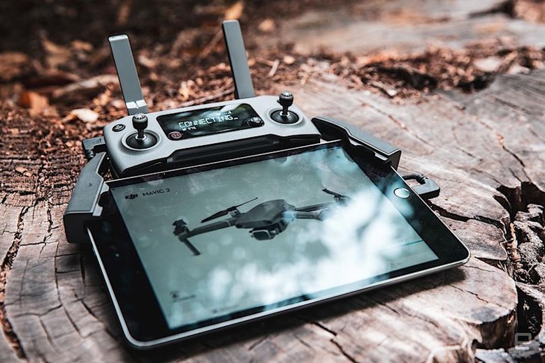 The Mavic 2 controller works great with an iPad mini, but you'll need a longer microUSB-to-lightning cable to connect them, the one that comes with the Mavic won't reach.