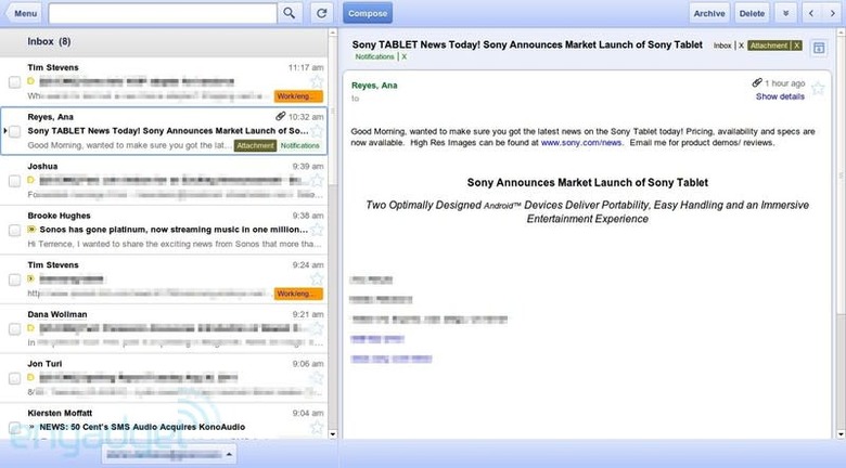 Offline Gmail Chrome app
