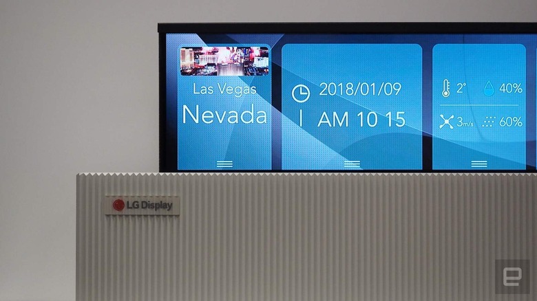 LG Display Rollable OLED TV