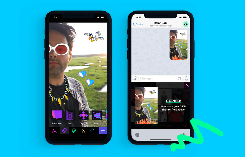 GIPHY Keyboard cam