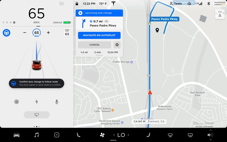 Tesla Model 3 Navigate on Autopilot