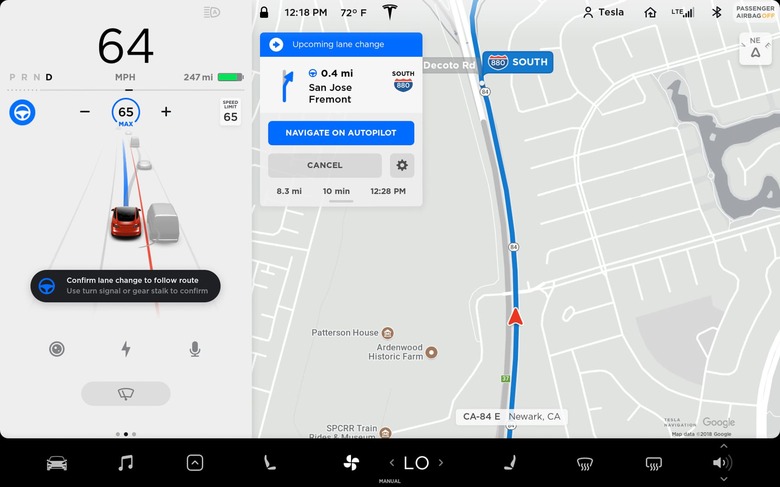 Tesla Model 3 Navigate on Autopilot