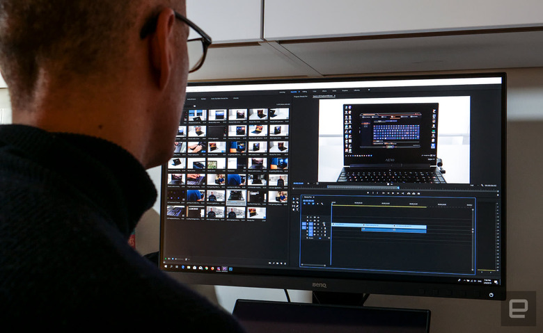 Gigabyte Aero 15 Y9 video editing