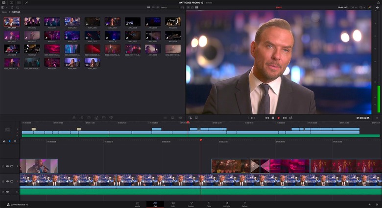 Blackmagic Design DaVinci Resolve 16 editing app