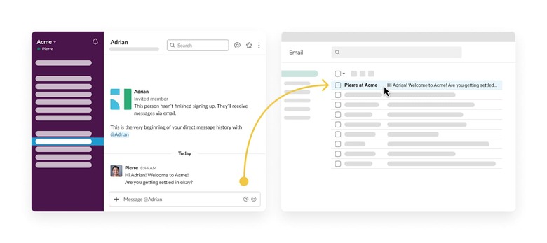 Slack emails