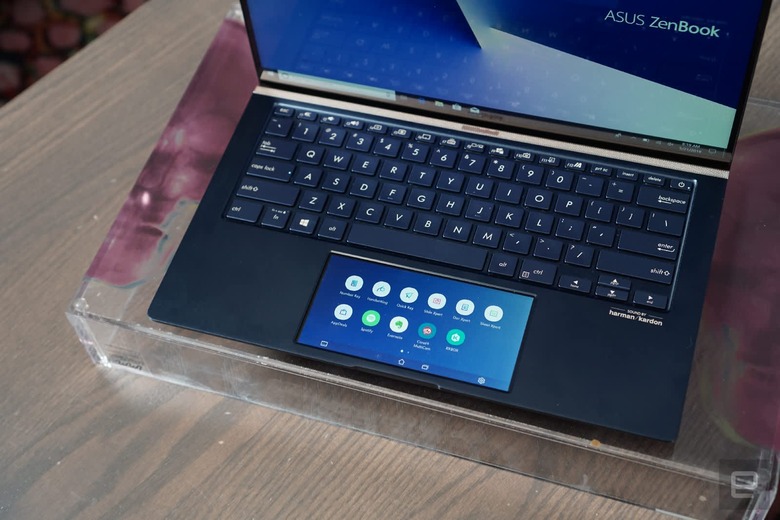 ASUS ScreenPad 2.0 touchscreen trackpad