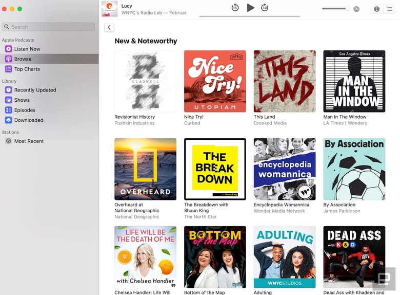 Podcast app macOS Catalina