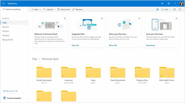 Microsoft OneDrive Personal Vault