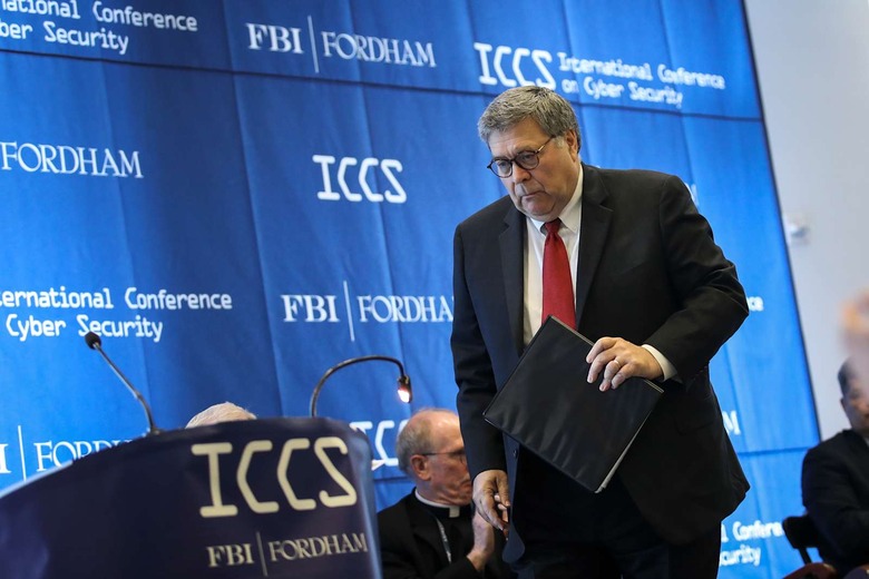 Attorney General William Barr Gives Opening Remarks At Cyber Security Conference