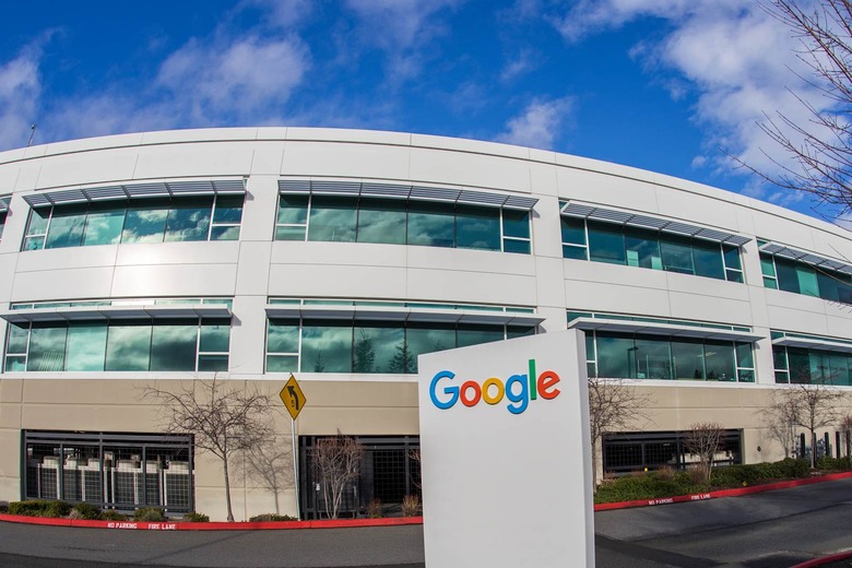Fisheye view of a Google building