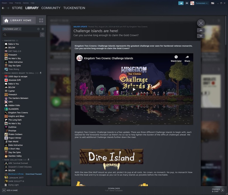 Steam Library September 2019