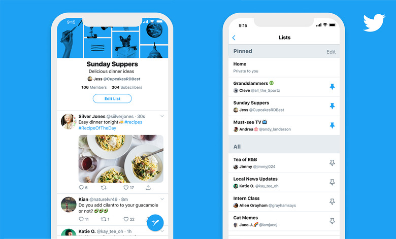 Twitter now lets everyone on iOS pin lists to their Home timeline