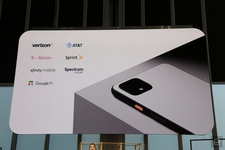 Google Pixel 4 US carrier list