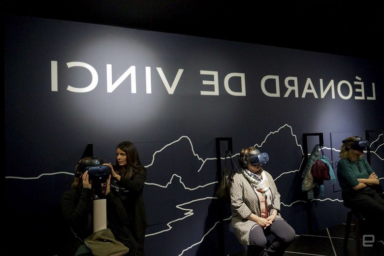 HTC Louvre virtual reality mona lisa leonardo da vinci