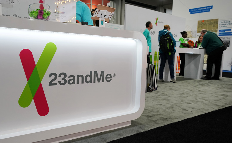 Attendees visit the 23andMe booth at the RootsTech annual genealogical event in Salt Lake City, Utah, U.S., February 28, 2019.  REUTERS/George Frey