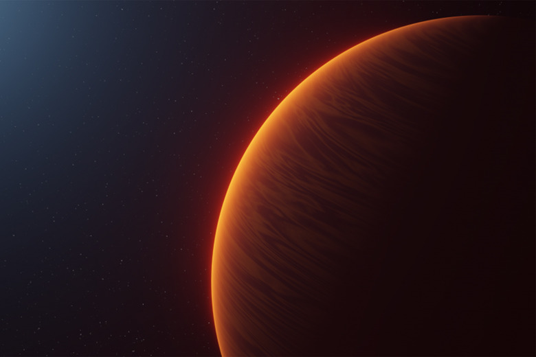 Artist's depiction of hot exoplanet WASP-189b