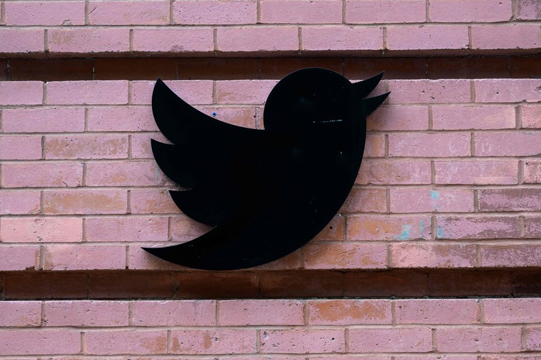The Twitter logo at their offices in New York City on January 12, 2023. (Photo by ANGELA WEISS / AFP) (Photo by ANGELA WEISS/AFP via Getty Images)