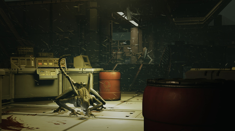 Gameplay screenshot showing Xenomorph in Alien: Rogue Incursion