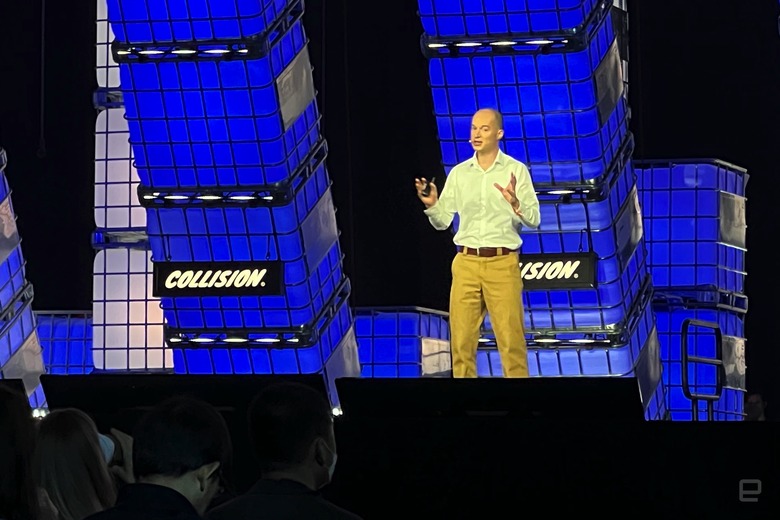 Google DeepMind CBO Colin Murdoch at Collision 2023.