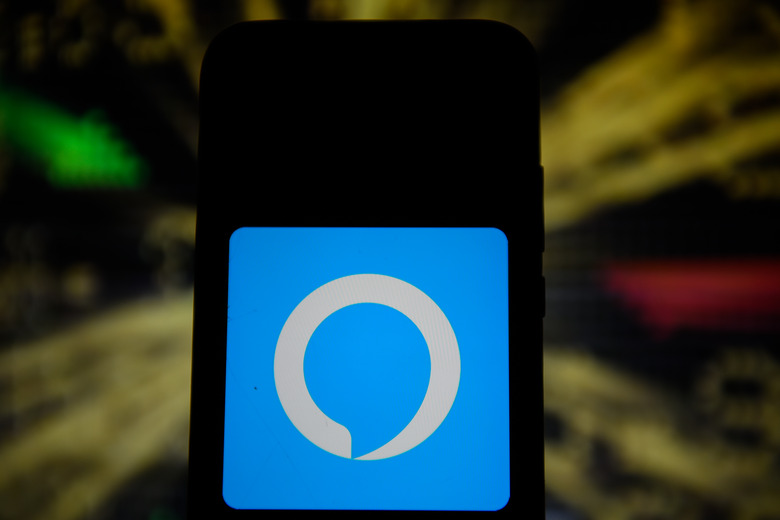 POLAND - 2020/09/28: In this photo illustration an Amazon Alexa logo is seen displayed on a smartphone. (Photo Illustration by Omar Marques/SOPA Images/LightRocket via Getty Images)