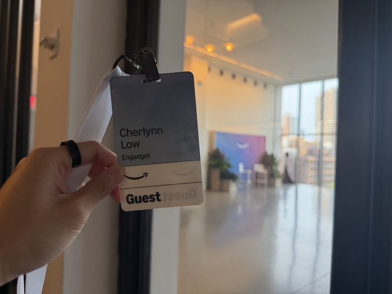 Checked in, and entering the venue.