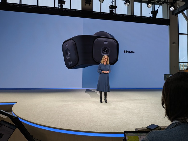 The Blink Arc camera with a 180-degree field of view.