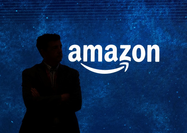 In this file photo taken on September 20, 2023 an attendee looks on during a media tour of the new Amazon headquarters in Arlington, Virginia.