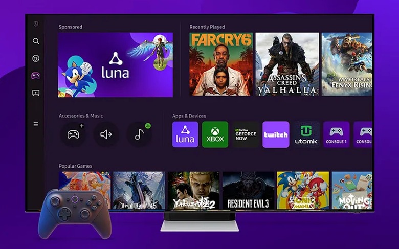 Amazon Luna as seen on the Samsung Gaming Hub