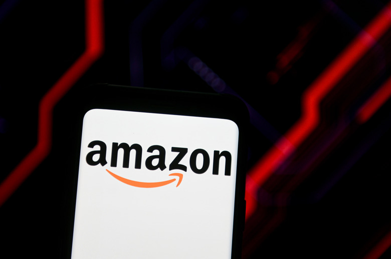 POLAND - 2020/06/15: In this photo illustration an Amazon logo seen displayed on a smartphone. (Photo Illustration by Mateusz Slodkowski/SOPA Images/LightRocket via Getty Images)