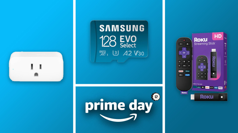 Three products that are on sale for Prime Day under $25 include the Amazon smart plug, a Samsung SD card and a Roku streaming stick. 
