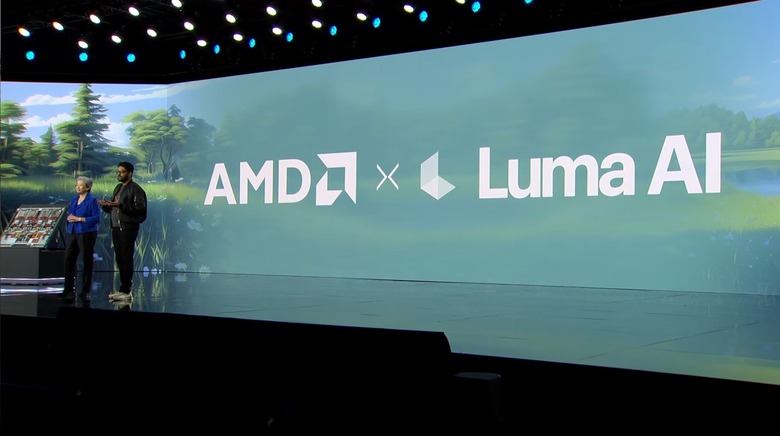 Luma AI CEO Amit Jain joins Su on stage to discuss his company's generative AI models.