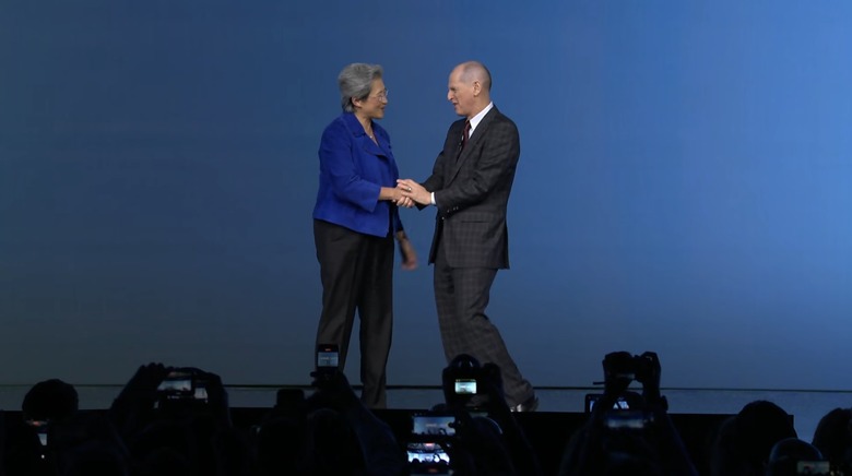 AMD CEO Dr. Lisa Su is welcomed to the stage by Gary Shapiro.