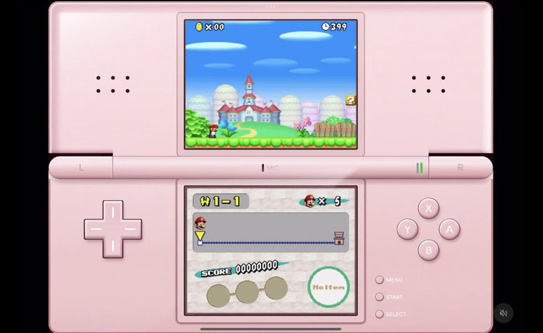 A screenshot of a Nintendo DS emulation for iPad 