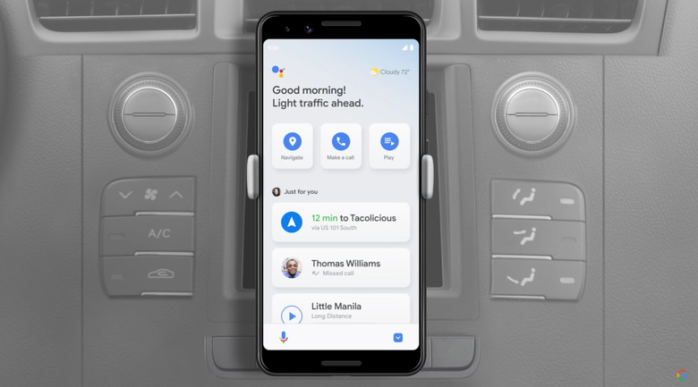 Google Assistant for driving mode