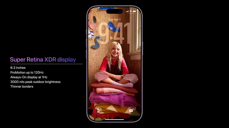 The iPhone 17 display. (Apple)