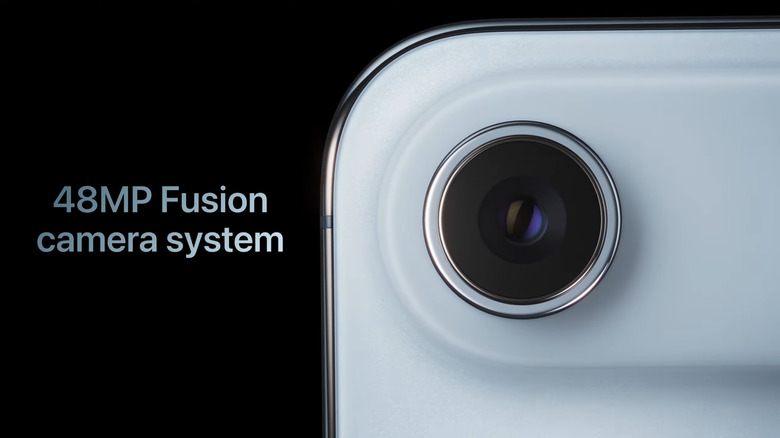 iPhone Air has a 48MP Fusion camera. (Apple)