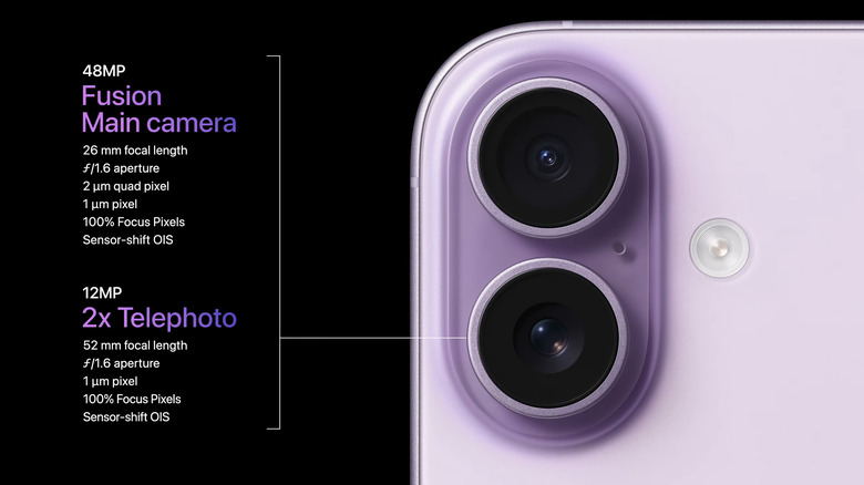 The new iPhone 17 camera specs. (Apple)