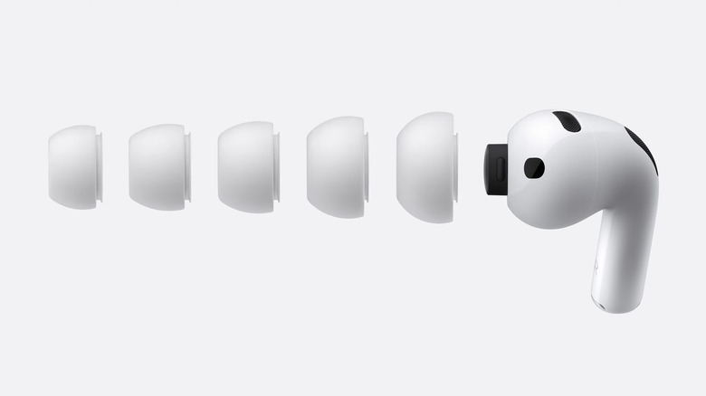 New ear tips in five sizes to fit ears of all sizes. (Apple)
