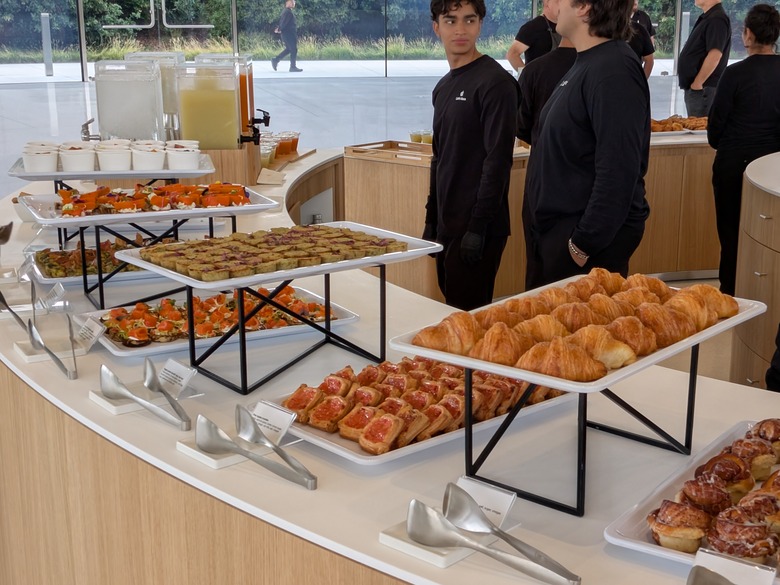 Breakfast at Steve Jobs theater