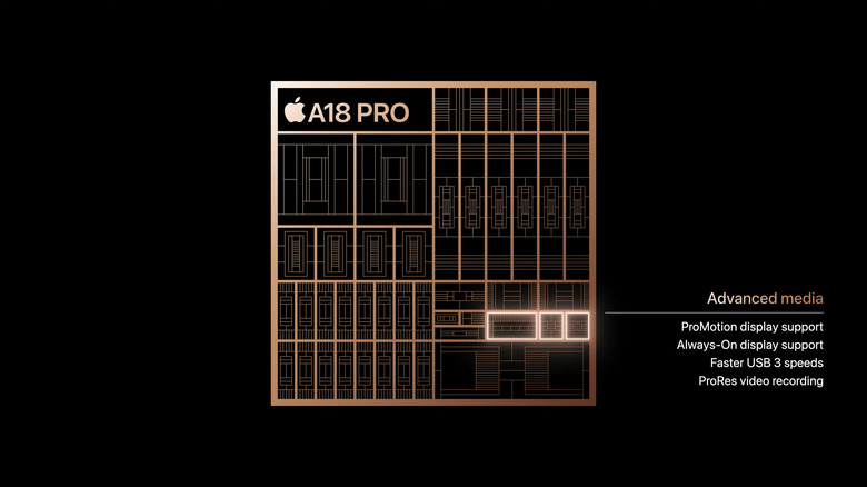 A18 Pro chip.