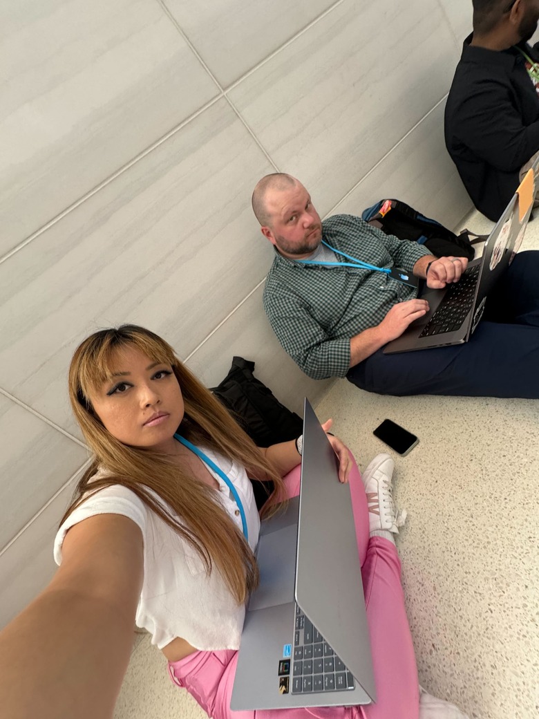 Cherlynn and Billy at the Apple Event.