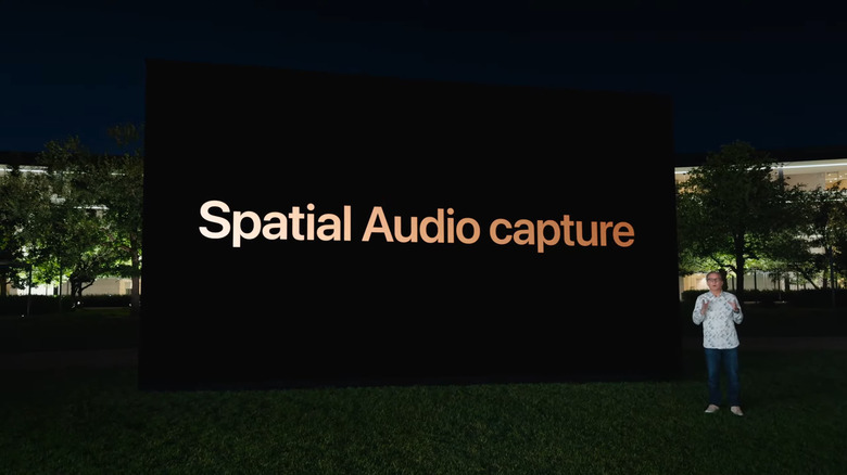 Spatial Audio capture on iPhone 16 Pro videos.