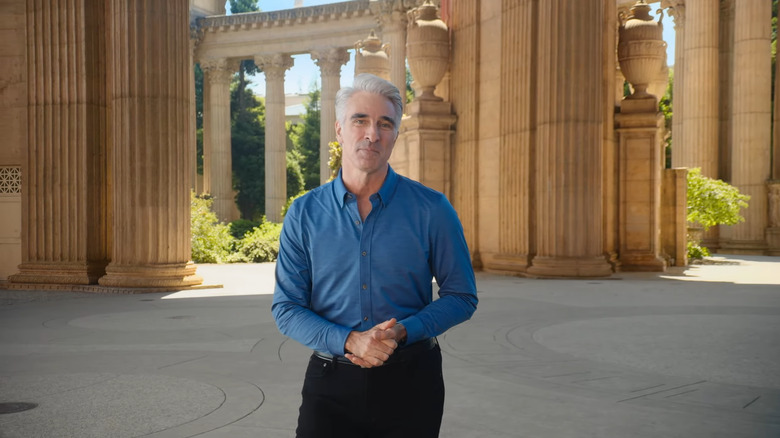 Craig Federighi, Senior Vice President Software Engineering of Apple, discussing Apple Intelligence.