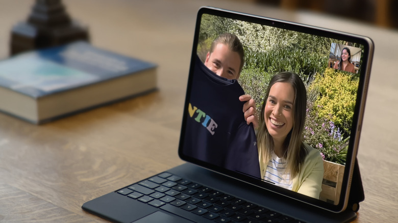 The selfie camera is now along the horizontal edge.